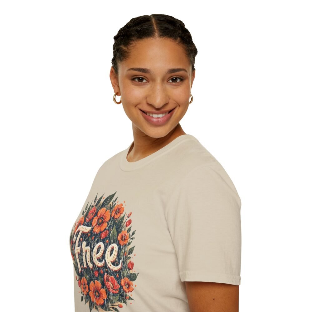 Floral Free Softstyle T-Shirt - Perfect for Spring Celebrations