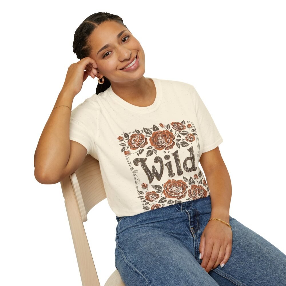 Wild Floral Unisex Softstyle T-Shirt – Casual Comfort for Nature Lovers