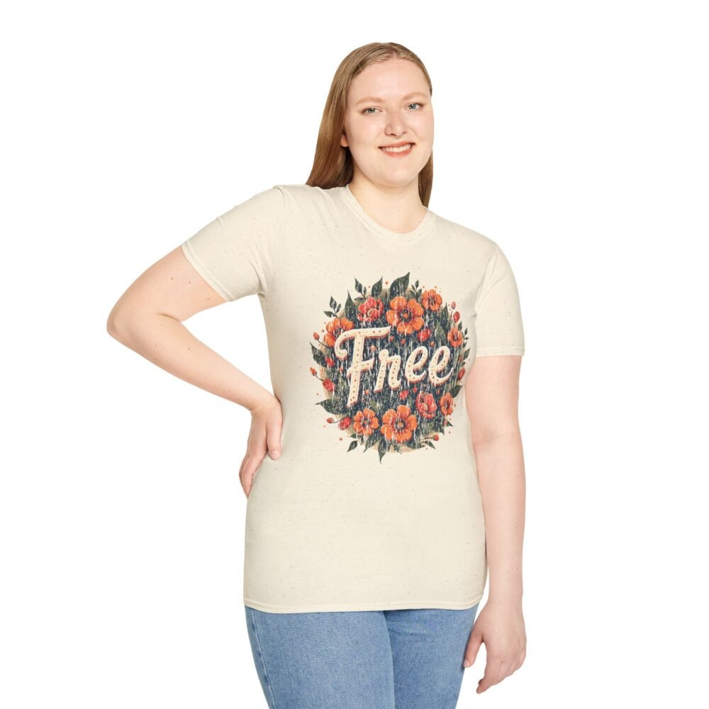 Floral Free Softstyle T-Shirt - Perfect for Spring Celebrations
