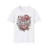 Bloom Floral White Softstyle T-Shirt – Perfect for Spring Celebrations & Everyday Wear