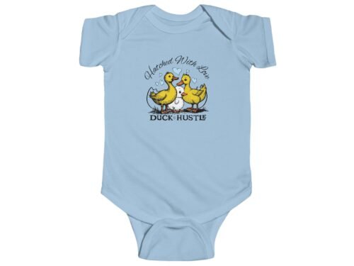 Hatched with Love Duck Hustle Infant Bodysuit