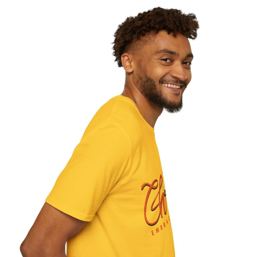 Embrace the Heat Unisex Softstyle White T-Shirt - Fun Chili Pepper Design