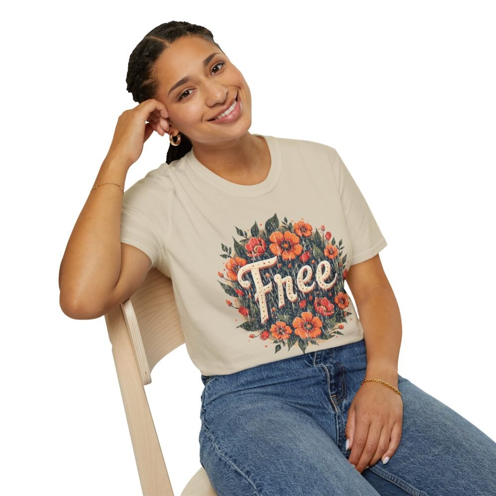 Floral Free Softstyle T-Shirt - Perfect for Spring Celebrations
