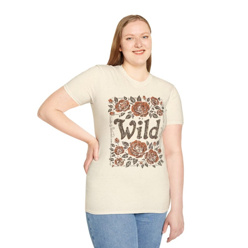 Wild Floral Unisex Softstyle T-Shirt – Casual Comfort for Nature Lovers