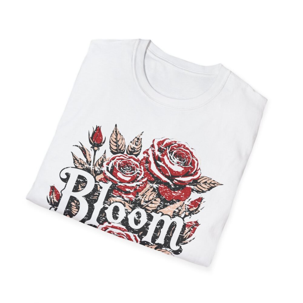 Bloom Floral White Softstyle T-Shirt – Perfect for Spring Celebrations & Everyday Wear
