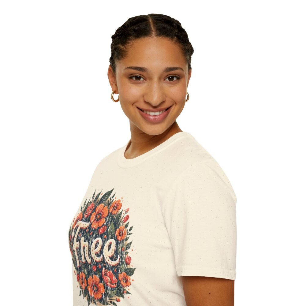 Floral Free Softstyle T-Shirt - Perfect for Spring Celebrations