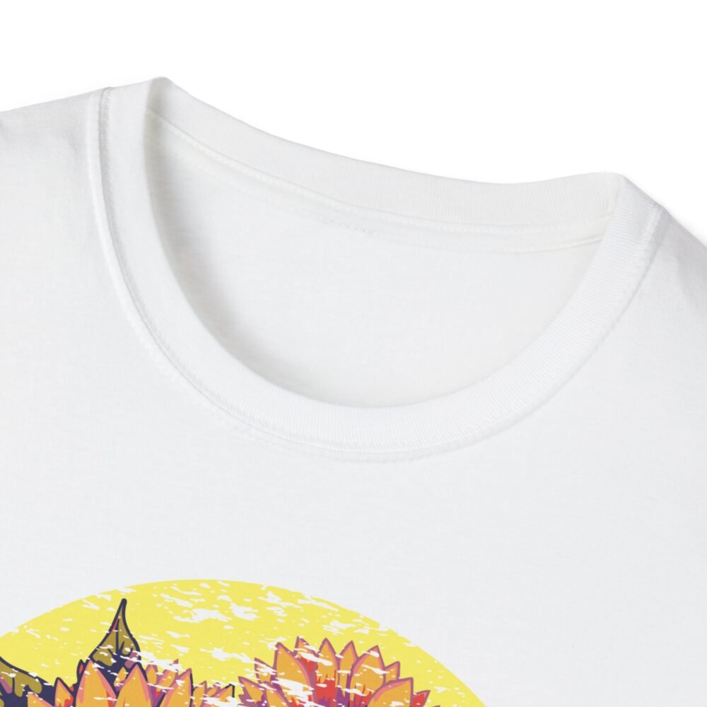 Grow Sunflower Unisex Softstyle T-Shirt - Inspirational Floral Tee for Nature Lovers