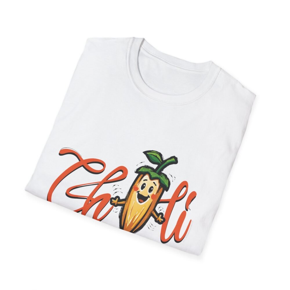 Embrace the Heat Unisex Softstyle White T-Shirt - Fun Chili Pepper Design